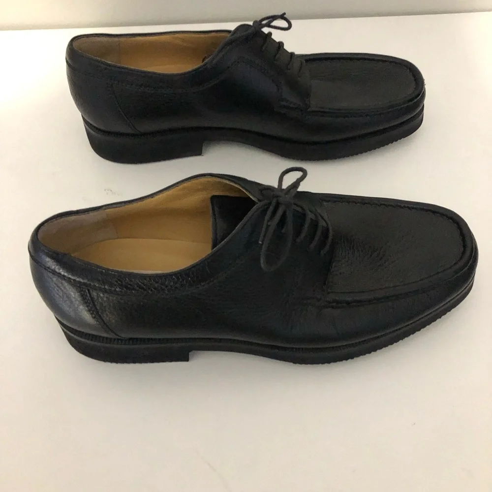 Moreschi Black Leather Lace Up Oxfords Men’s 8.5 Shoes Size 8 1/2